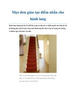 Mẹo đơn giản tạo điểm nhấn cho hành lang pot