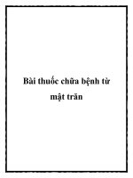 Bài thuốc chữa bệnh từ mật trăn docx