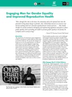 engaging Men for Gender equality and improved Reproductive Health doc