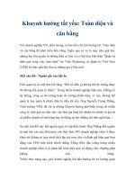 Khuynh hướng tất yếu: Toàn diện và cân bằng pot