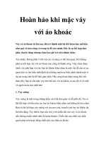 Hoàn hảo khi mặc váy với áo khoác docx