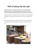 Thiết kế phòng bếp tiện nghi pot