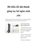 Hô biến tất dài thành găng tay hở ngón xinh yêu docx
