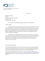 Comments on SEC Regulatory Initiatives Under Title II of the JOBS Act ppt