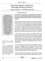 Learning Organic Chemistry Through Natural Products pdf