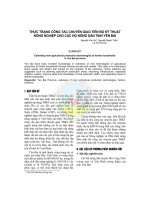 THỰC TRẠNG CÔNG TÁC CHUYỂN GIAO TIẾN BỘ KỸ THUẬT NÔNG NGHIỆP CHO CÁC HỘ NÔNG DÂN TỈNH YÊN BÁI docx