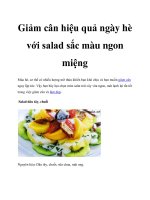 Giảm cân hiệu quả ngày hè với salad sắc màu ngon miệng pdf
