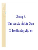 Kết cấu gạch đá-Chương 3: Tính toán các cấu kiện theo KNCL pdf