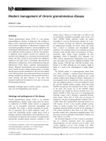Modern management of chronic granulomatous disease doc
