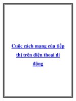 Cuộc cách mạng của tiếp thị trên điện thoại di động ppt