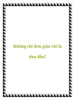 Không chỉ đơn giản chỉ là đau đầu! pptx