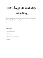 DIY: Áo ghi-lê sành điệu mùa đông pptx