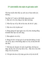 27 cách khiến cho một cô gái mỉm cười ppt