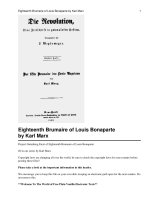 Eighteenth Brumaire of Louis Bonaparte pptx