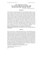 ĐẶC TÍNH VẬT LÝ ĐẤT CỦA VÙNG CANH TÁC LÚA NƯỚC TRỜI HUYỆN LONG PHÚ TỈNH SÓC TRĂNG pdf