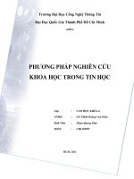 Phương pháp luận sáng tạo và đổi mới (tiếng Anh là Creativity anh Innovation Methodologies)