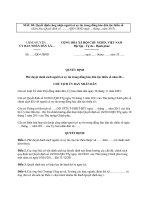 MẪU QUYẾT ĐỊNH Phê duyệt danh sách người có uy tín trong đồng bào dân tộc thiểu số năm 20… pptx