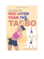 Các bài tập rèn luyện thân thể Taebo pot