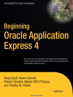 Beginning Oracle Application Express 4 docx