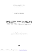 Đề tài “Nghiên cứu kiểu plasmid và tính kháng thuốc của vi khuẩn Aeromonas hydrophila gây bệnh xuất huyết trên cá tra (Pangasianodon hypophthalmus)” potx