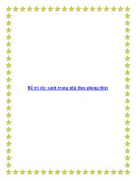 Bố trí cây xanh trong nhà theo phong thủy docx