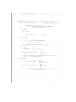 Đề thi thử toán cao cấp B1