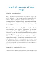 Bí quyết biến công việc từ “Tốt” thành “Tuyệt” ppt