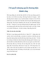 5 bí quyết nhượng quyền thương hiệu thành công doc