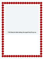 9 lời khuyên dinh dưỡng cho người huyết áp cao. docx