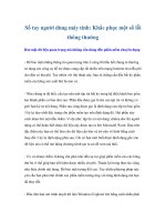 Sổ tay người dùng máy tính: Khắc phục một số lỗi thông thường pdf