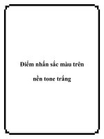 Điểm nhấn sắc màu trên nền tone trắng docx