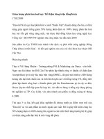 Giảm lượng phân bón hoá học: Tiết kiệm hàng triệu đồng/hécta ppt