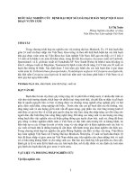 BƯỚC ĐẦU NGHIÊN CỨU BỆNH HẠI MỘT SỐ LOÀI BẠCH ĐÀN NHẬP NỘI Ở GIAI ĐOẠN VƯỜN ƯƠM doc