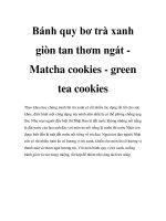 Bánh quy bơ trà xanh giòn tan thơm ngát Matcha cookies - green tea cookies docx