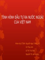 TÌNH HÌNH ĐẦU TƯ RA NƯỚC NGOÀI CỦA VIỆT NAM pptx