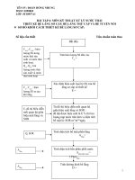 BÀI TẬP 6: MÔN KỸ THUẬT XỬ LÝ NƯỚC THẢI THIẾT KẾ BỂ LẮNG SƠ CẤP, BỂ LẮNG THỨ CẤP VÀ BỂ TUYỂN NỔI pot