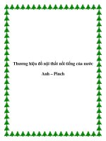 Thương hiệu đồ nội thất nối tiếng của nước Anh – Pinch pot