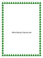 Thiết kế biệt thự 2 tầng nhỏ xinh pptx