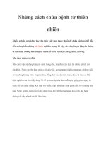 Những cách chữa bệnh từ thiên nhiên docx