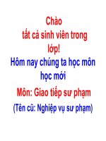 Giao tiếp sư phạm doc
