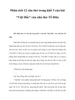 Phân tích 12 câu thơ trong khổ 3 của bài “Việt Bắc” của nhà thơ Tố Hữu docx