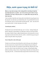 Điện, nước quan trọng từ thiết kế pptx
