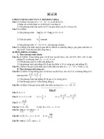 Đề ôn thi tốt nghiệp trung học phổ thông môn toán - Đề 38 pot