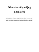 Nấm xào sả lạ miệng ngon cơm ppt