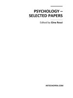 PSYCHOLOGY – SELECTED PAPERS potx