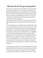 Đối phó khi bé ''''thi gan bướng bỉnh'''' pot