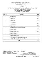 đáp án đề thi thực hành tốt nghiệp khóa 2 - kế toán doanh nghiệp - mã đề thi ktdn - th (23)