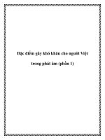 Đặc điểm gây khó khăn cho người Việt trong phát âm (phần 1) pot
