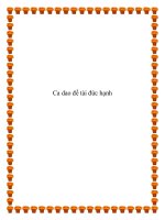 Ca dao đề tài đức hạnh docx