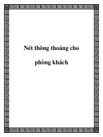 Nét thông thoáng cho phòng khách pot